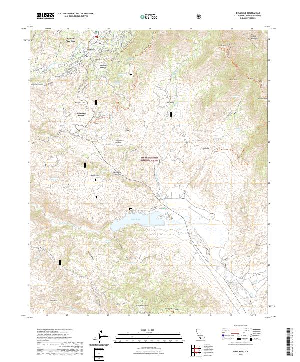 USGS Topographic Map – Idyllwild