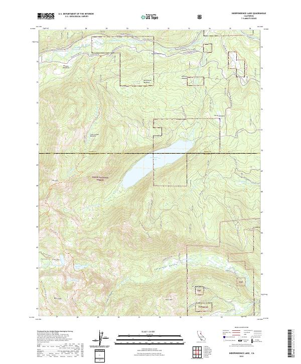 USGS Topographic Map – Independence Lake
