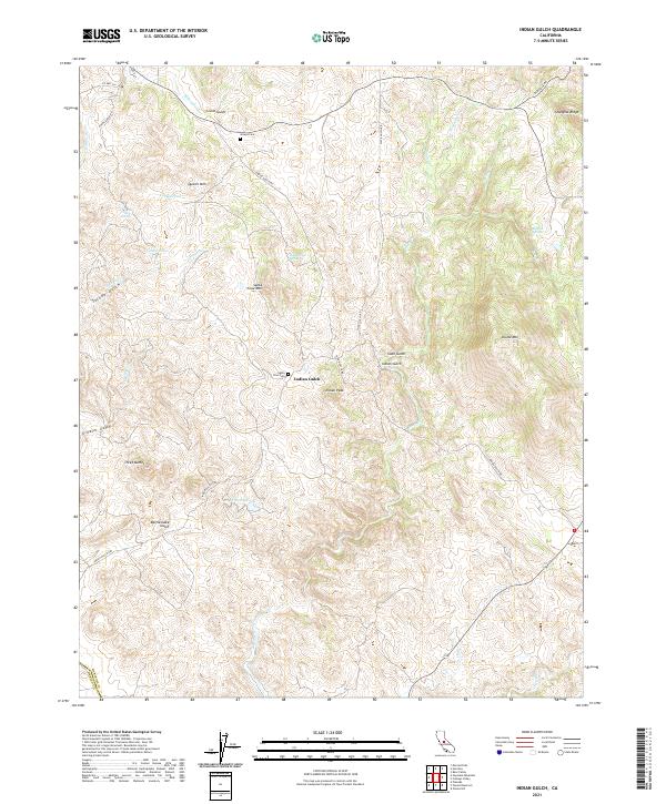 USGS Topographic Map – Indian Gulch