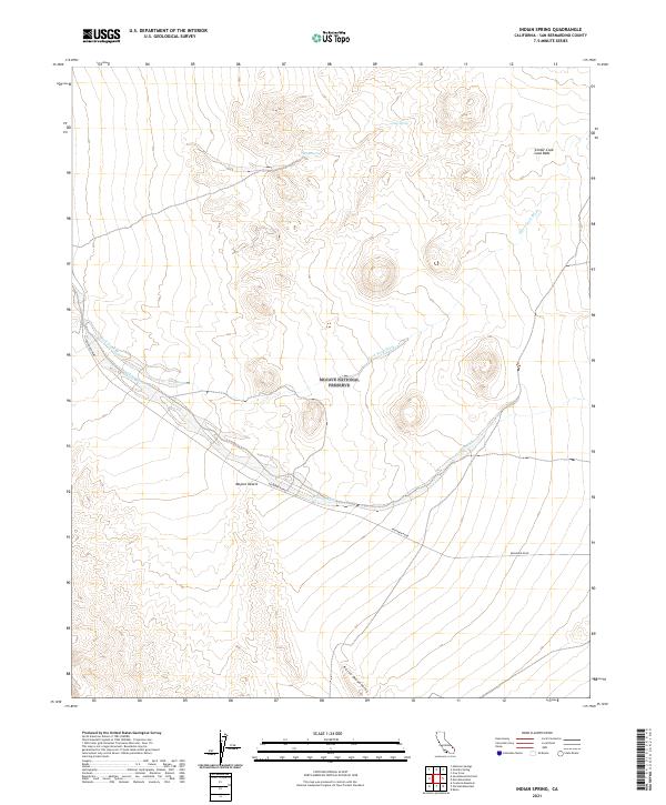 USGS Topographic Map – Indian Spring