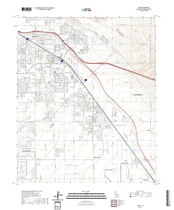 USGS Topographic Map – Indio