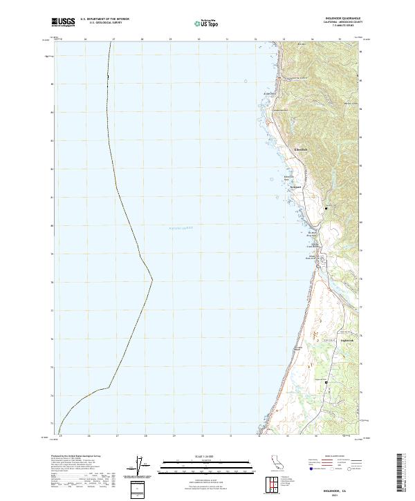 USGS Topographic Map – Inglenook