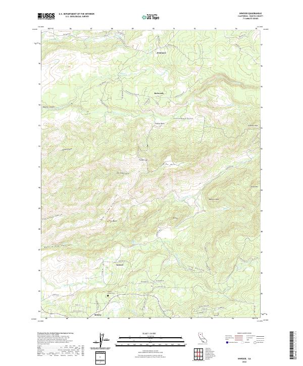 USGS Topographic Map – Inwood