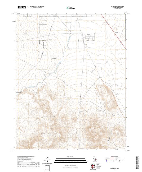 USGS Topographic Map – Inyokern SE