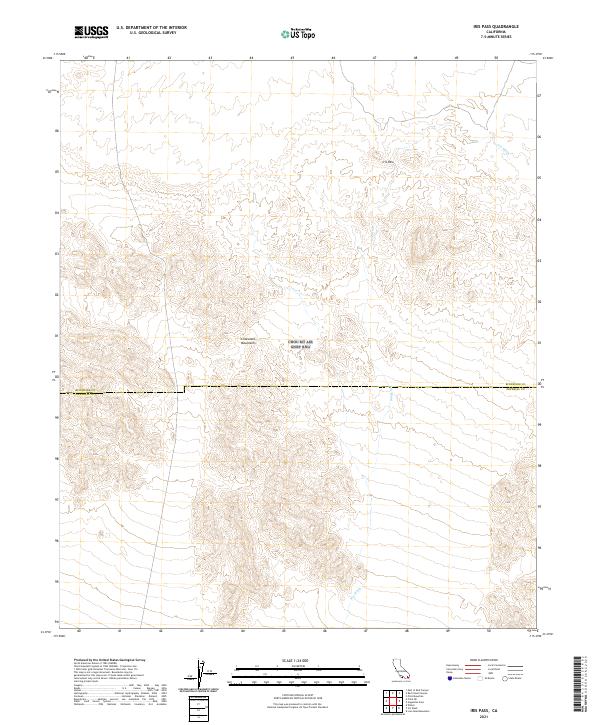 USGS Topographic Map – Iris Pass