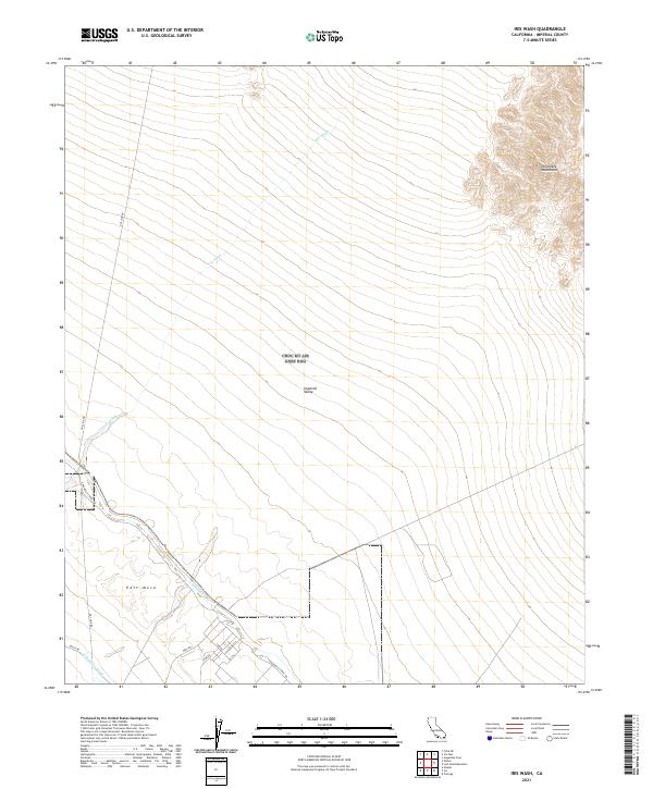 USGS Topographic Map – Iris Wash