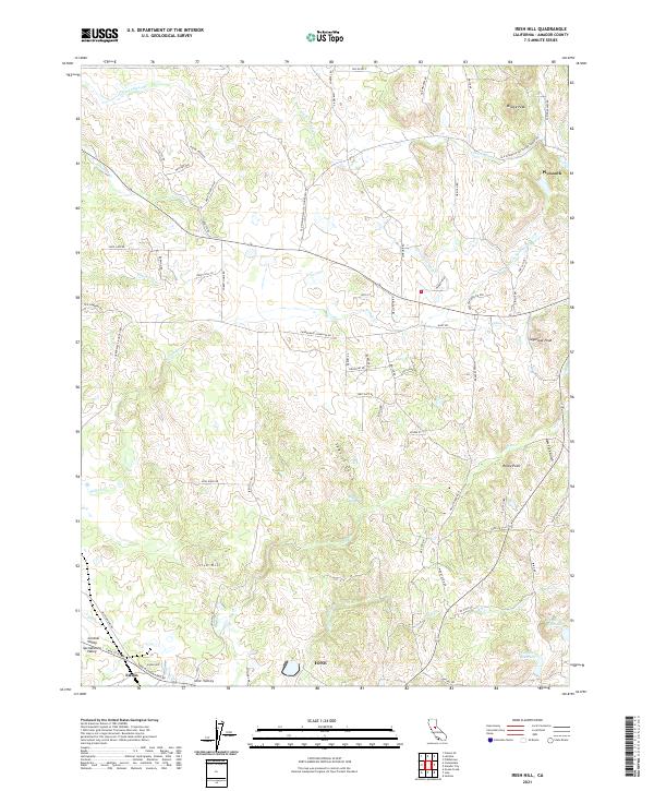 USGS Topographic Map – Irish Hill