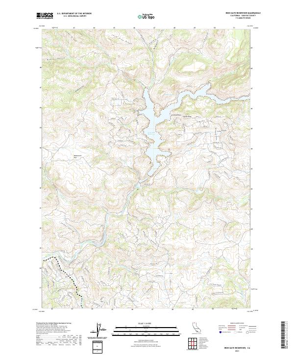 USGS Topographic Map – Iron Gate Reservoir