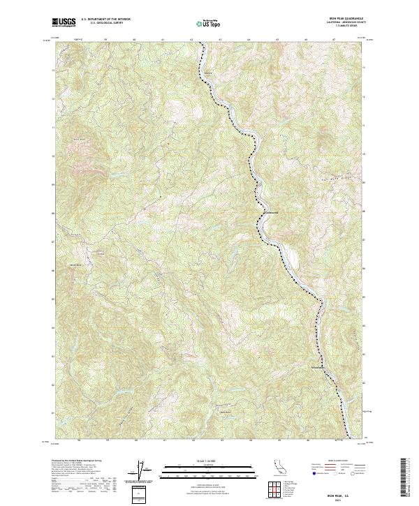 USGS Topographic Map – Iron Peak