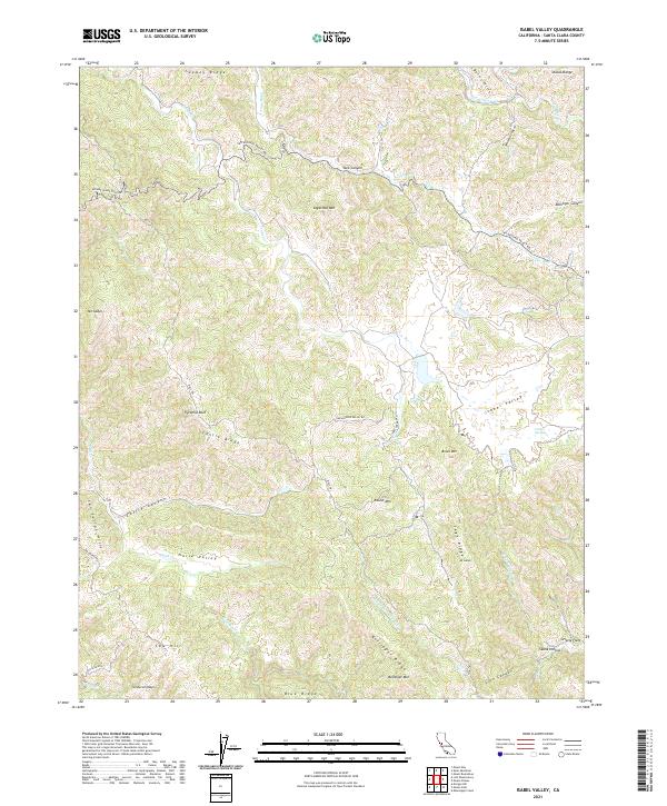 USGS Topographic Map – Isabel Valley