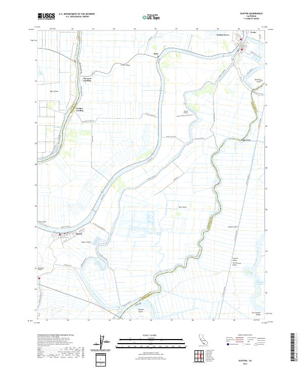 USGS Topographic Map – Isleton