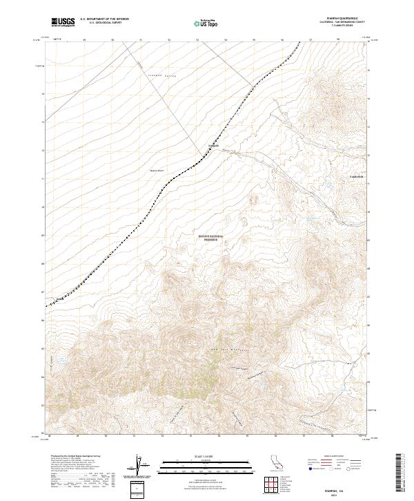 USGS Topographic Map – Ivanpah