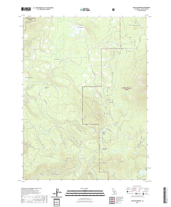 USGS Topographic Map – Jacks Backbone