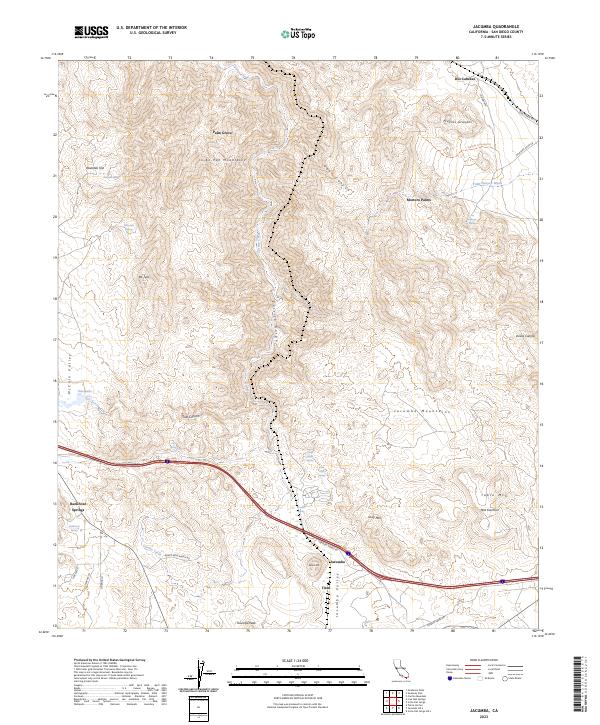 USGS Topographic Map – Jacumba