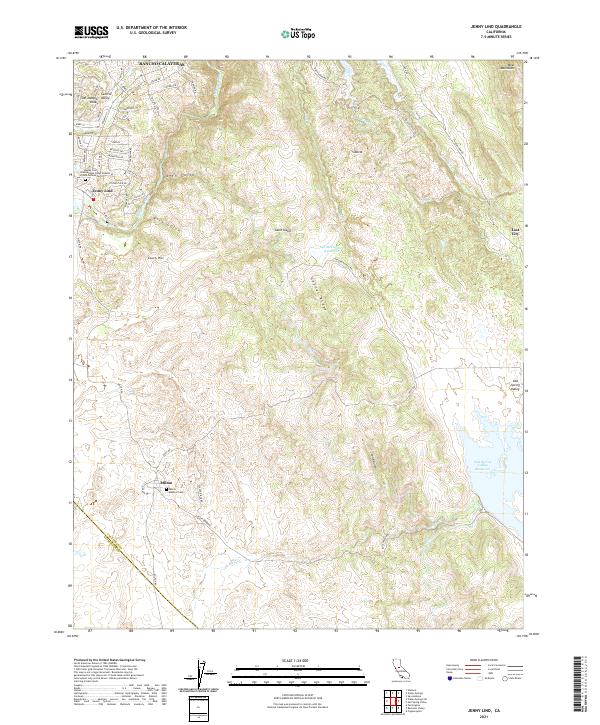 USGS Topographic Map – Jenny Lind