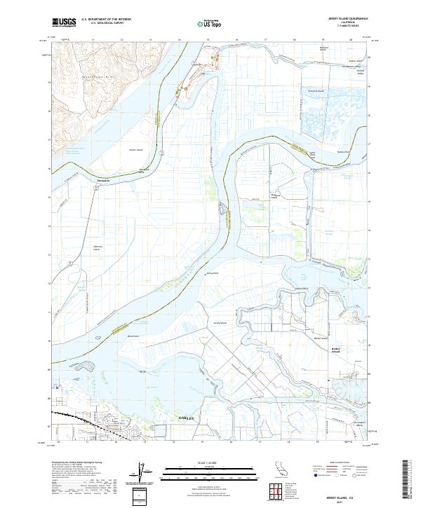 USGS Topographic Map – Jersey Island