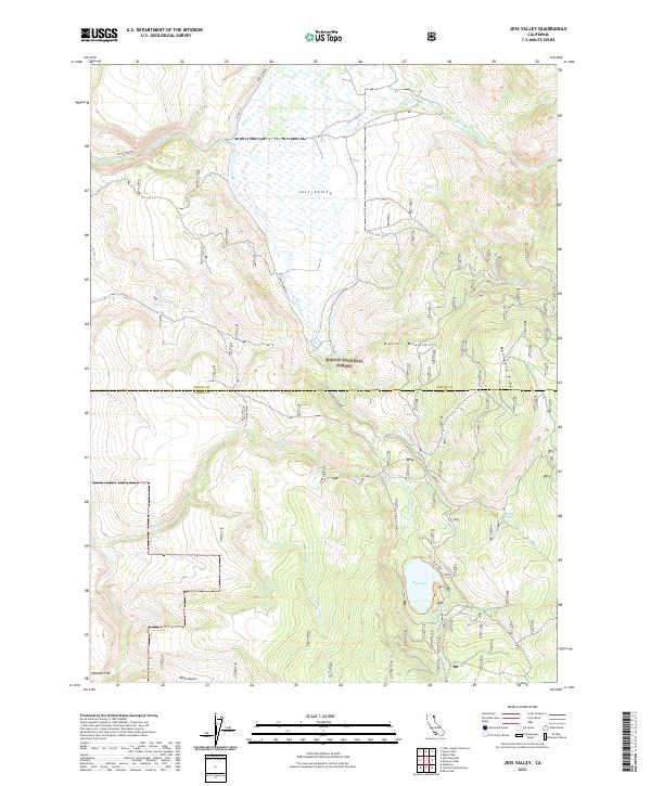 USGS Topographic Map – Jess Valley