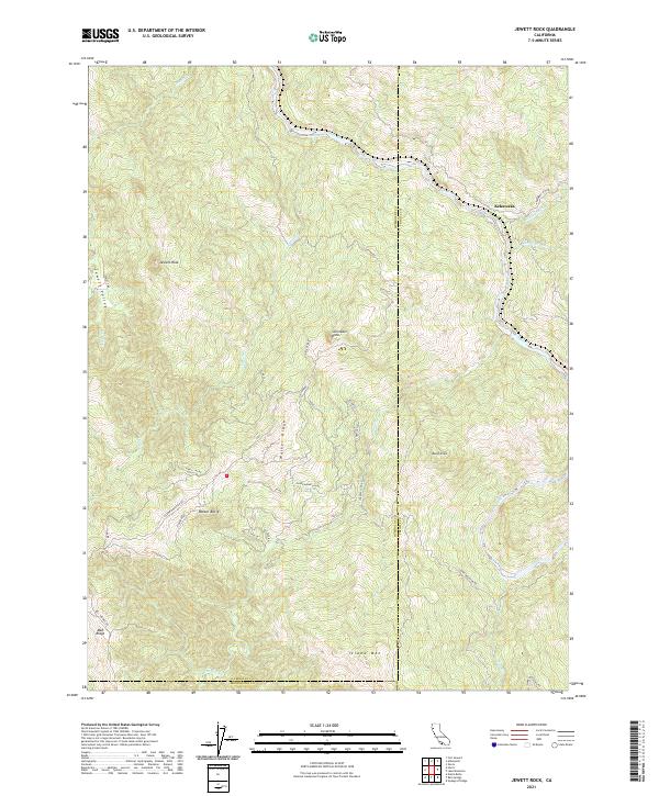 USGS Topographic Map – Jewett Rock