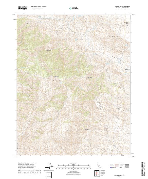 USGS Topographic Map – Joaquin Rocks