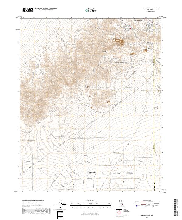 USGS Topographic Map – Johannesburg