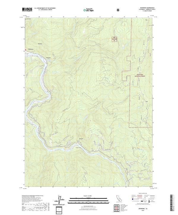 USGS Topographic Map – Johnsons