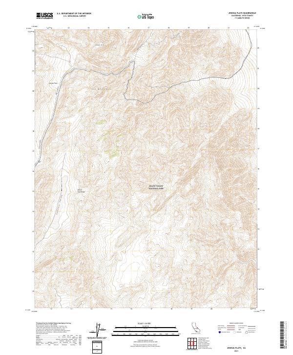 USGS Topographic Map – Joshua Flats