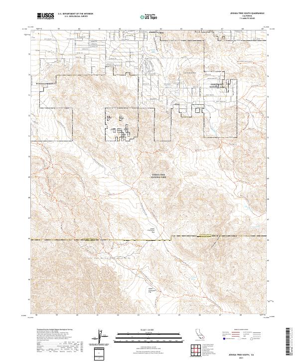 USGS Topographic Map – Joshua Tree South