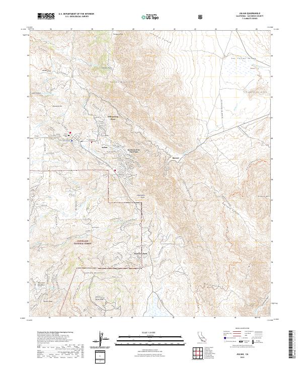 USGS Topographic Map – Julian