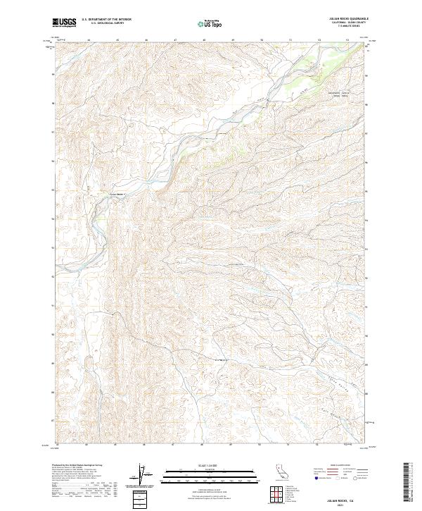 USGS Topographic Map – Julian Rocks