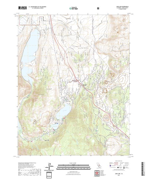 USGS Topographic Map – June Lake