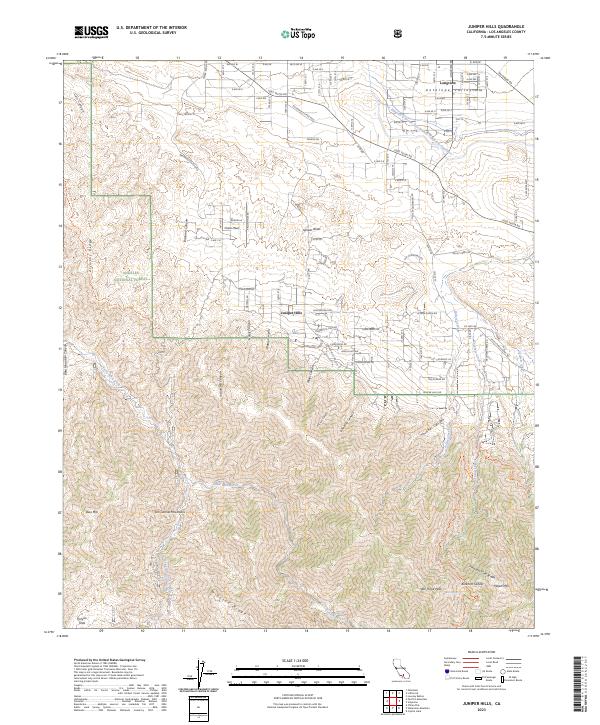 USGS Topographic Map – Juniper Hills