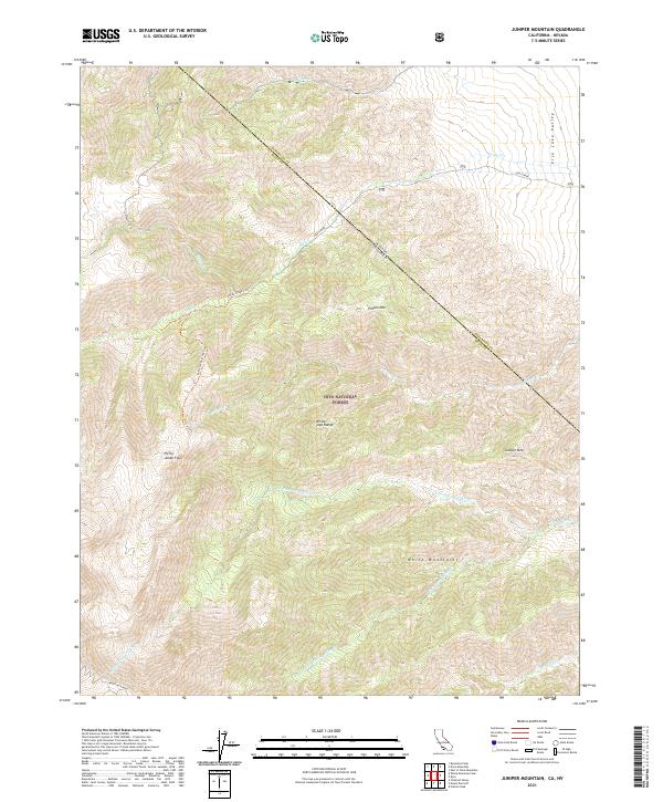 USGS Topographic Map – Juniper Mountain