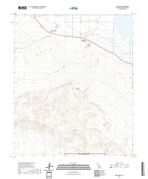 USGS Topographic Map – Kane Spring
