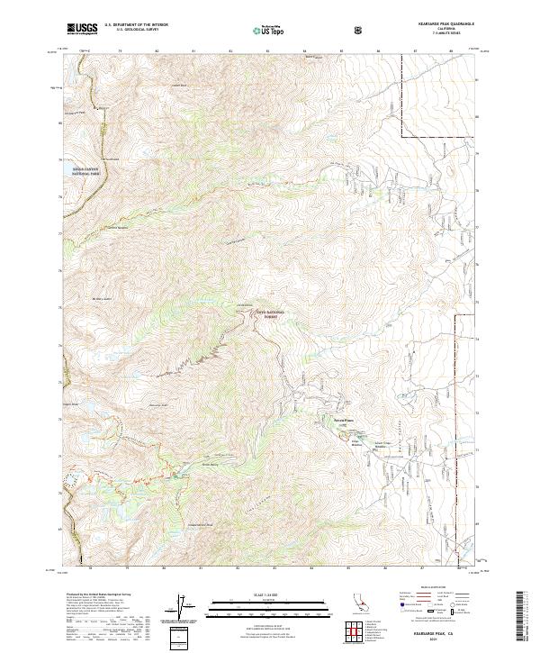 USGS Topographic Map – Kearsarge Peak