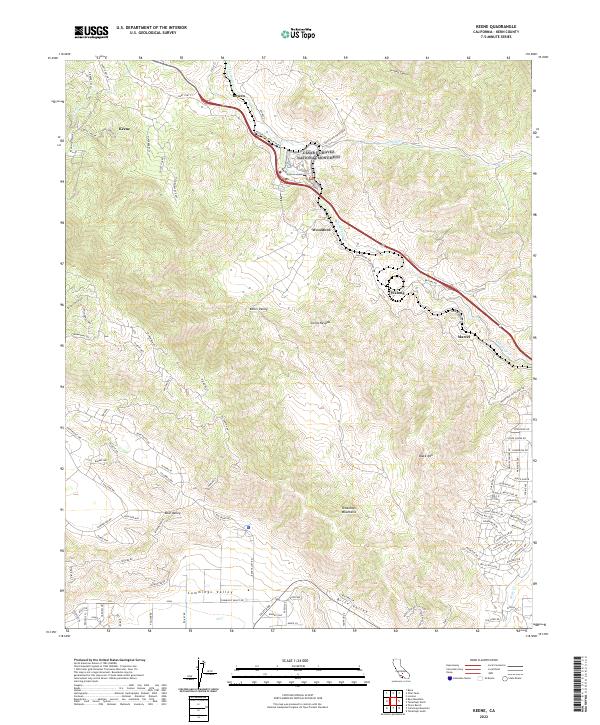 USGS Topographic Map – Keene