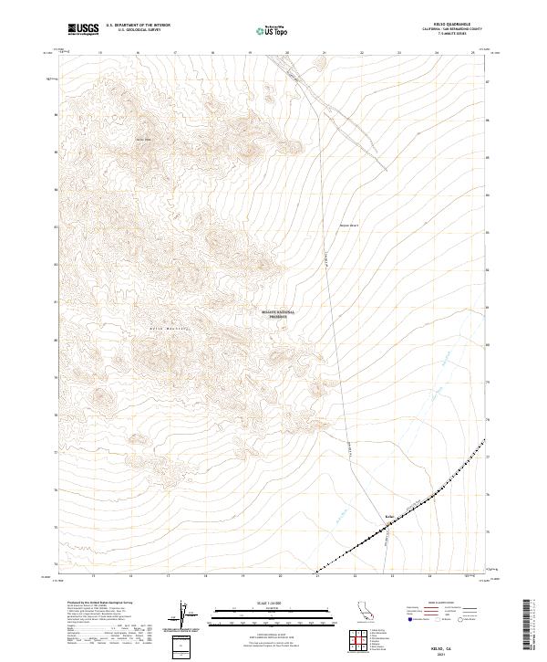 USGS Topographic Map – Kelso