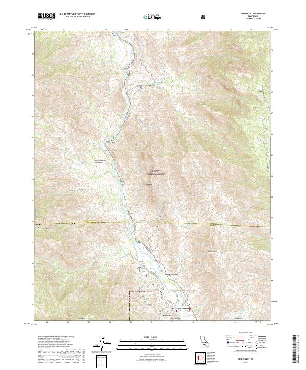 USGS Topographic Map – Kernville