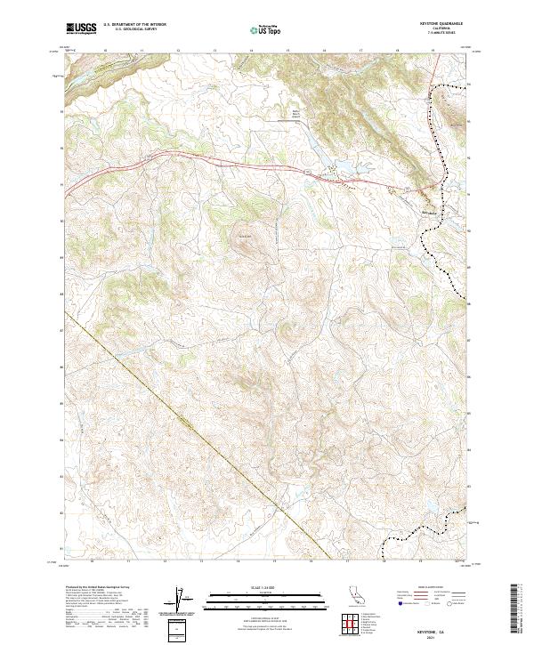 USGS Topographic Map – Keystone