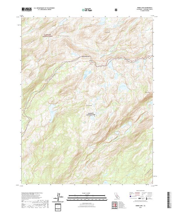 USGS Topographic Map – Kibbie Lake