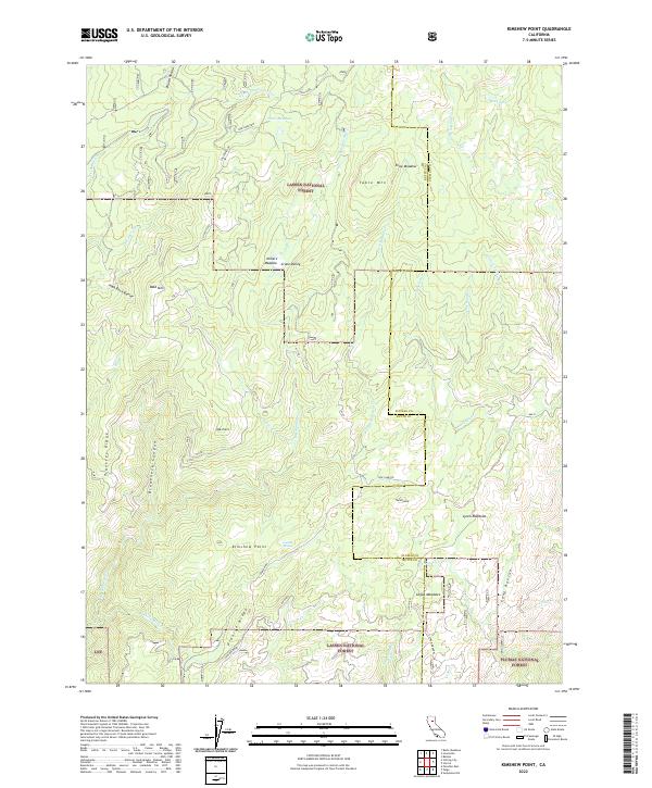USGS Topographic Map – Kimshew Point