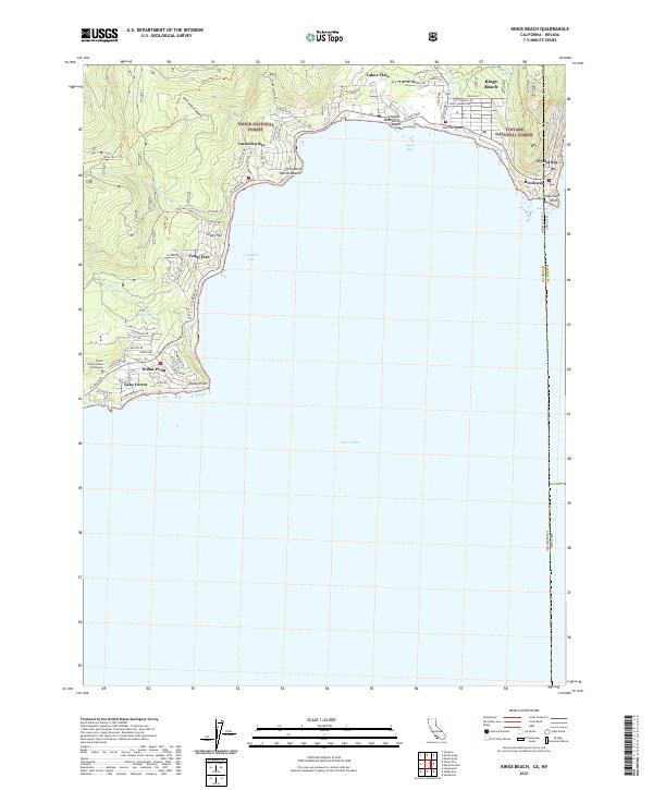 USGS Topographic Map – Kings Beach