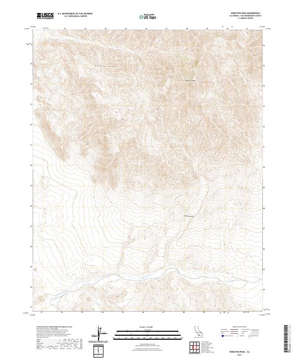 USGS Topographic Map – Kingston Peak
