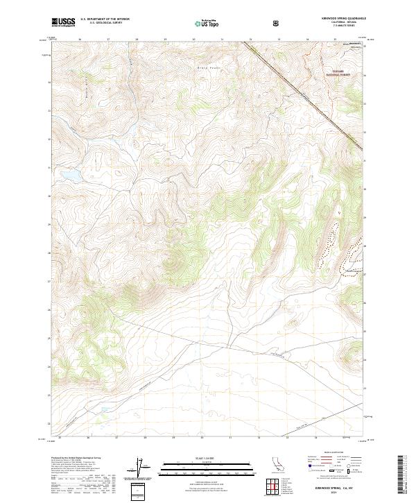 USGS Topographic Map – Kirkwood Spring
