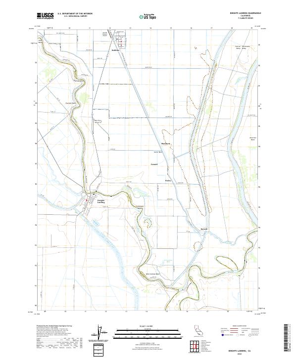 USGS Topographic Map – Knights Landing