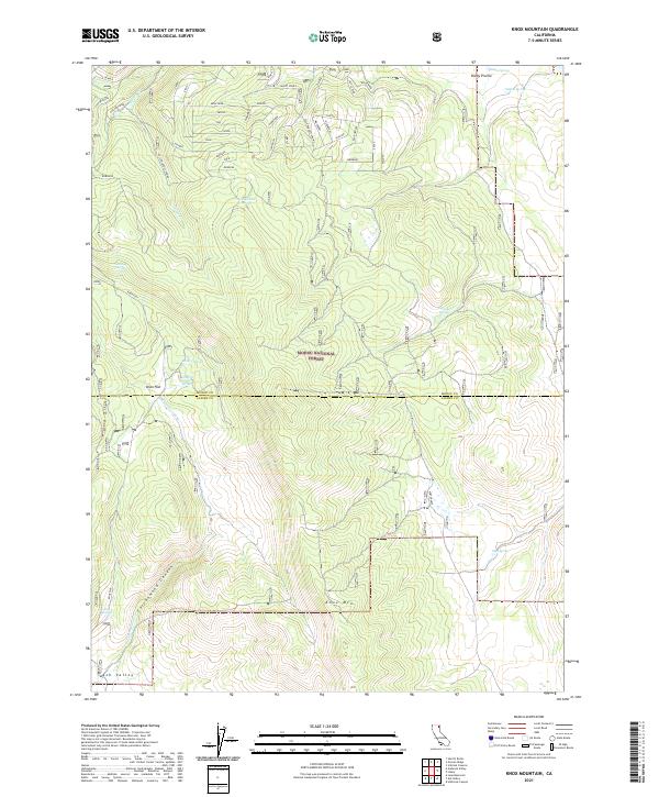 USGS Topographic Map – Knox Mountain