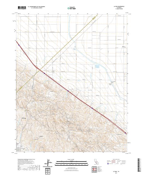 USGS Topographic Map – La Cima