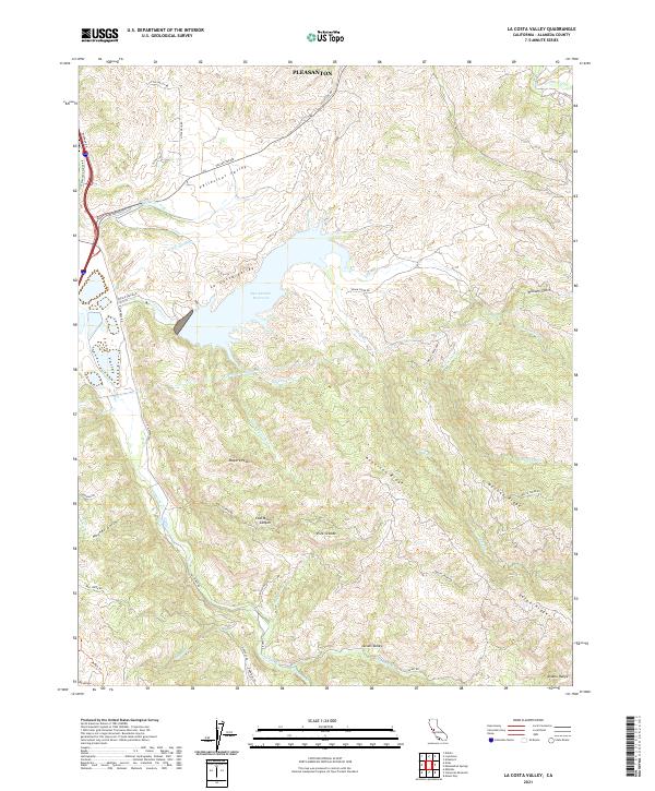 USGS Topographic Map – La Costa Valley