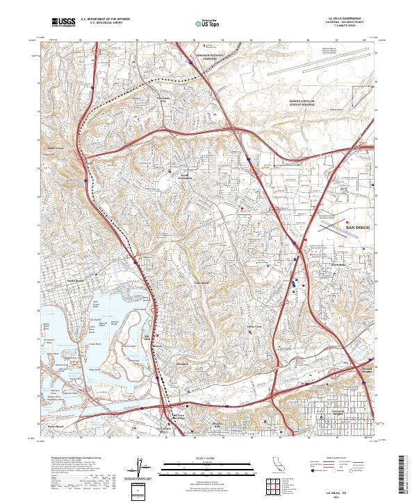 USGS Topographic Map – La Jolla