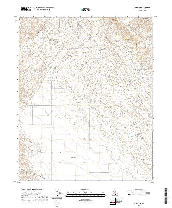 USGS Topographic Map – La Panza NE