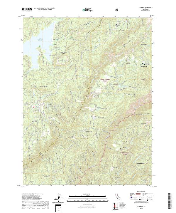 USGS Topographic Map – La Porte